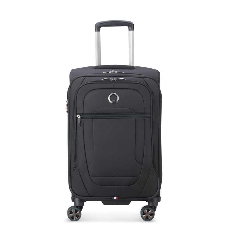Delsey Paris Helium DLX Softside Expandable Carry On Luggage with Spinner Wheels