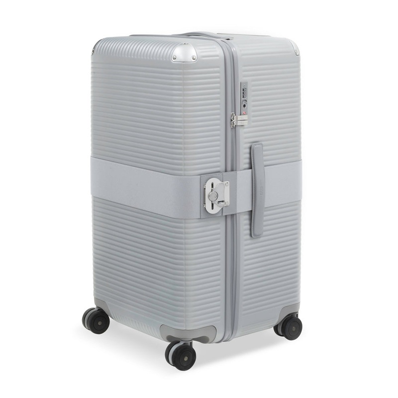 FPM MILANO Bank Zip Discontinued Trunk S – Polycarbonate Zippered Small Checked Trunk Luggage