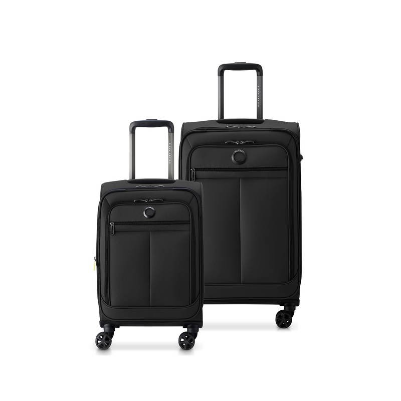 DELSEY Paris Sky Lite Softside Expandable Luggage with Spinner Wheels 2 piece set (19″,24″)