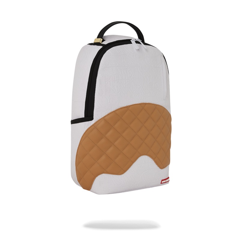 Sprayground DLXSV Backpack (Paris Embossed Cognac)