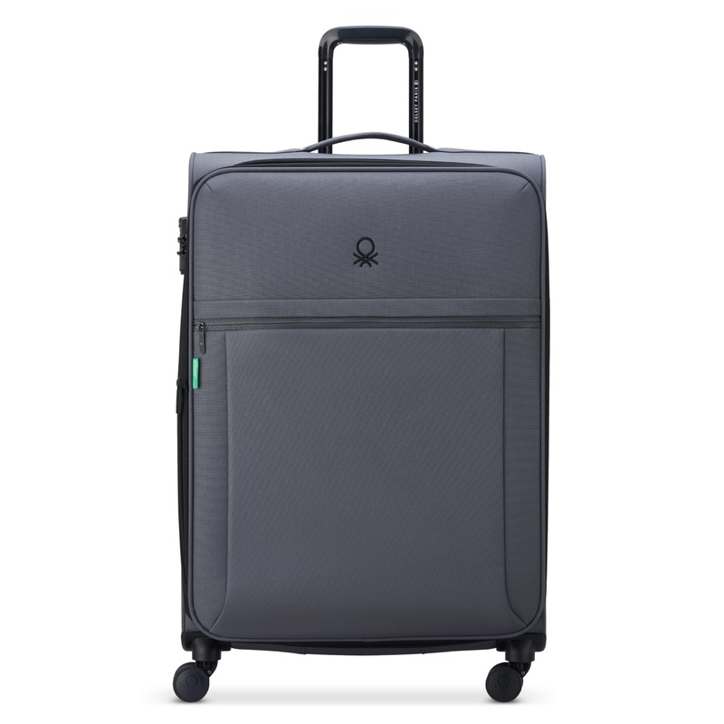 United Colors of Benetton Be Softside Expandable Luggage with Spinner Wheels (Checked-Large 27 Inch)