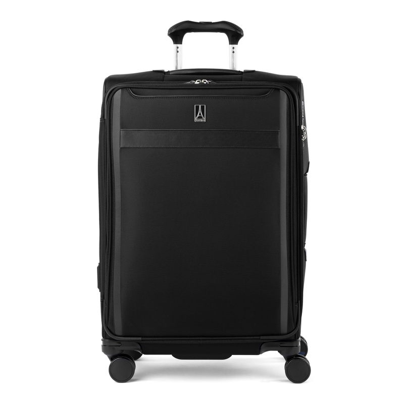Travelpro Versapack + Lightweight Softside Expandable 25-Inch Medium Checked Spinner Suitcase