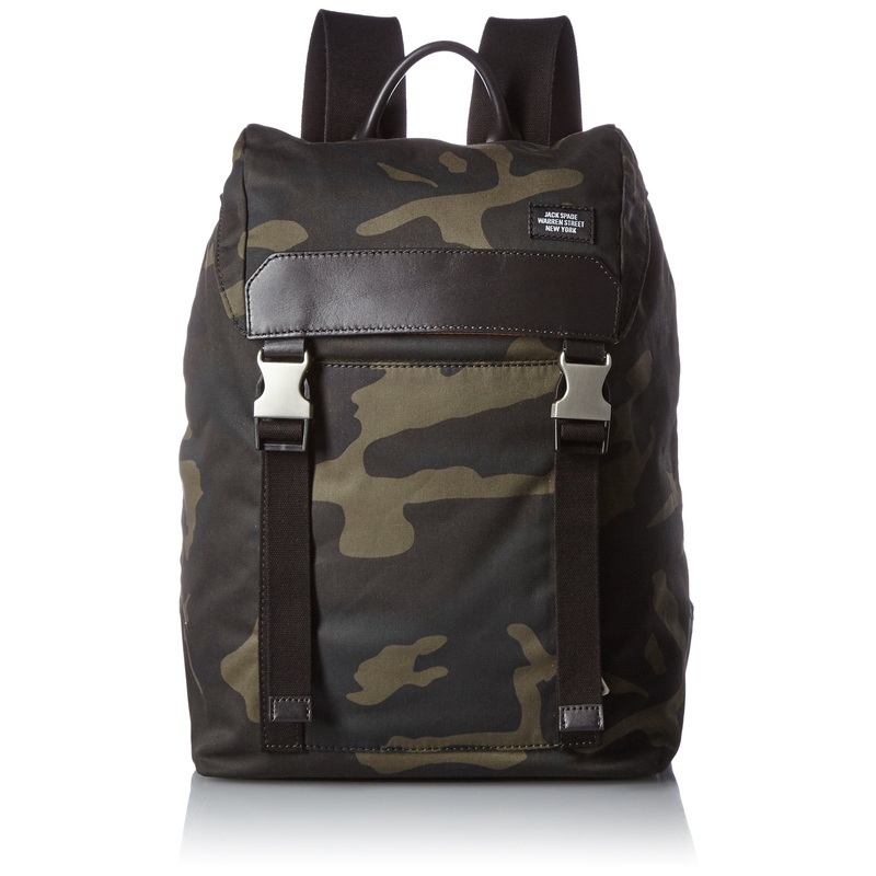 Jack Spade Men’s Camo Waxwear Army Backpack