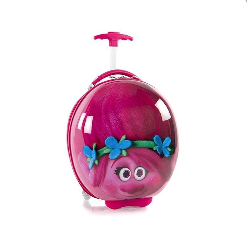 Heys America Dream Works Trolls Hardside Rolling Luggage for Kids – 16 Inch