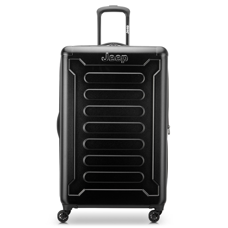 Jeep JH004C Checked-Large 28 Inch Hardside Expandable Luggage with Spinner Wheels