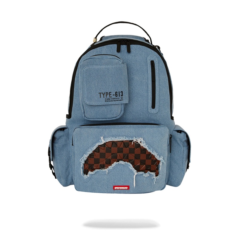 Sprayground Backpack, Denim Spec Ops