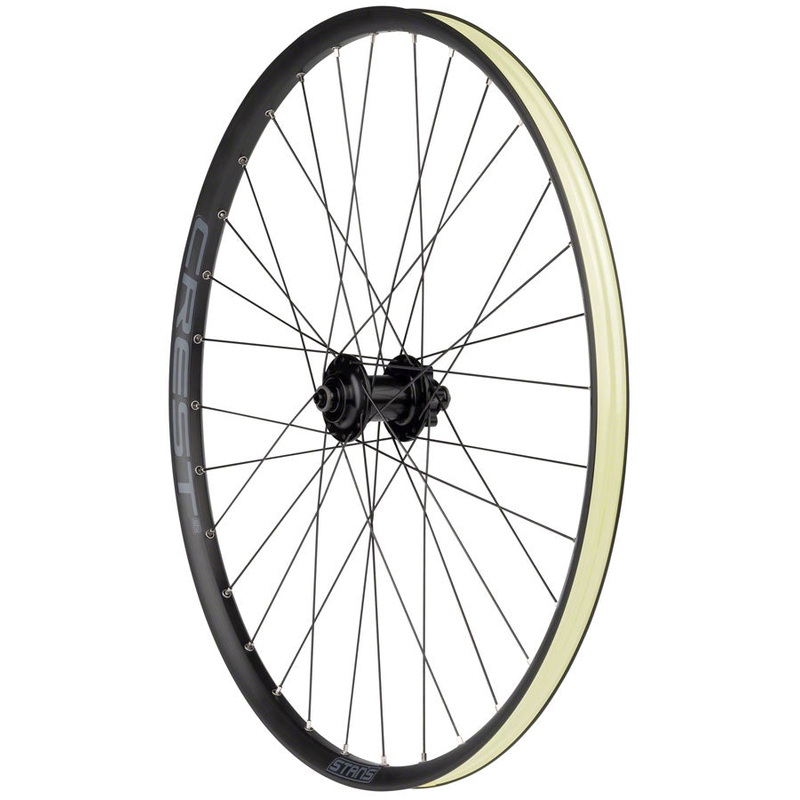 Stans Crest S2 Front Wheel – 26″ QR x 100mm 6-Bolt Black