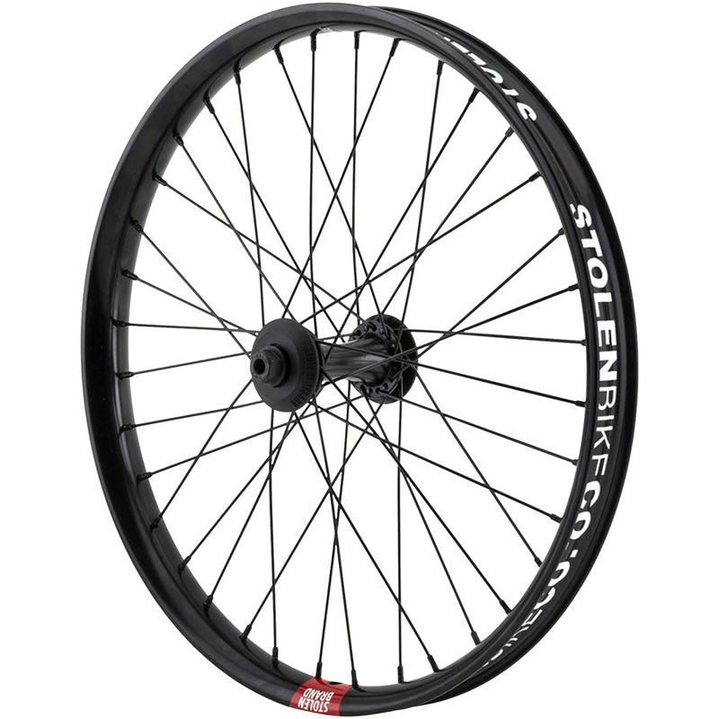 Stolen Rampage Pro Street Front Wheel – 20″ 3/8″ x 100mm Brakeless Black