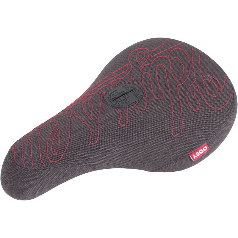 Odyssey Big Stitch BMX Seat – Pivotal Black/Red Fat