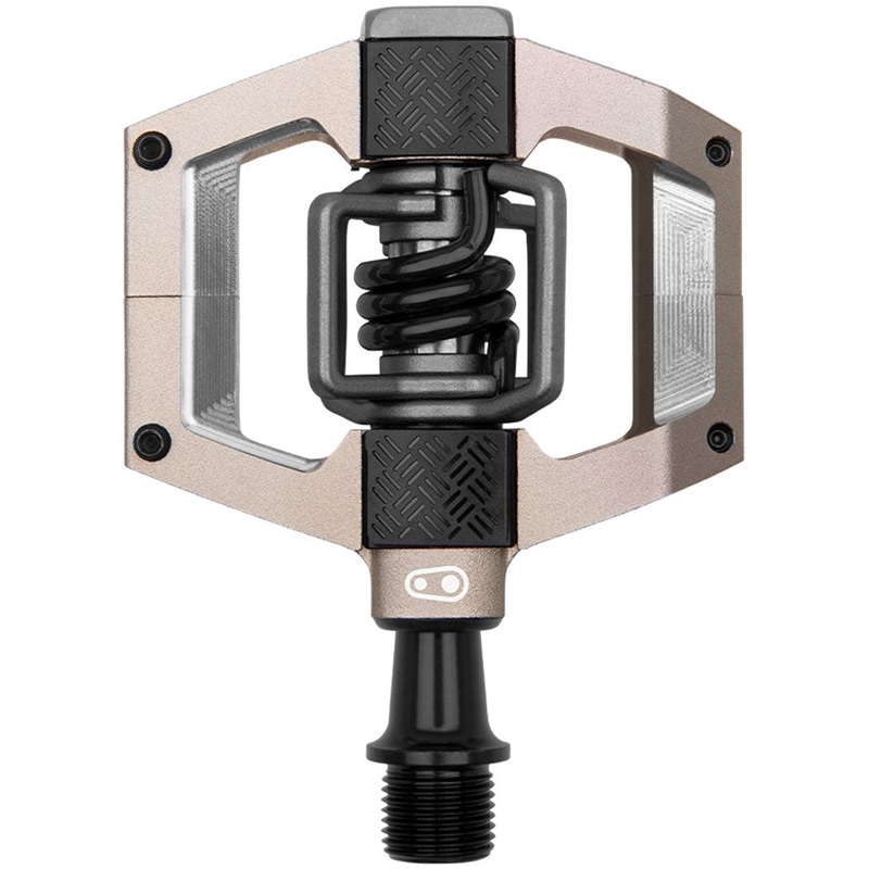 Crankbrothers Mallet Trail Pedals – Dual Sided Clipless Platform Aluminum 9/16″ Champange