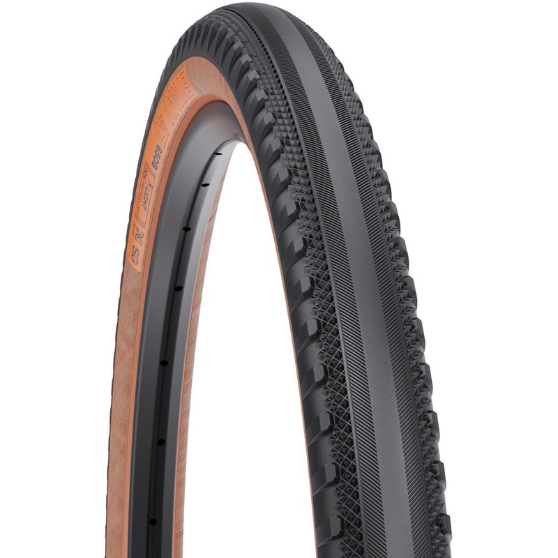 WTB Byway Tire – 700 x 47 TCS Tubeless Folding BLK/Tan Light/Fast Rolling Dual DNA SG