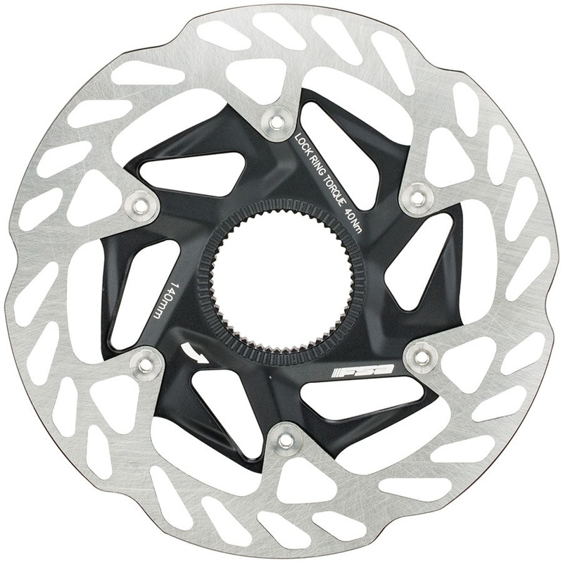 FSA K-Force WE Rotor 160mm Diameter Center Lock Mount Disc Brake Compatible  BLK