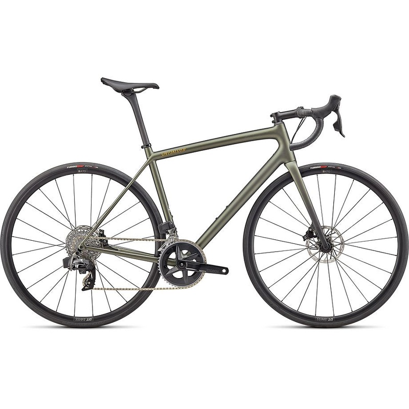 2024 Specialized aethos comp bike satin metallic moss/gold/carbon fade 54