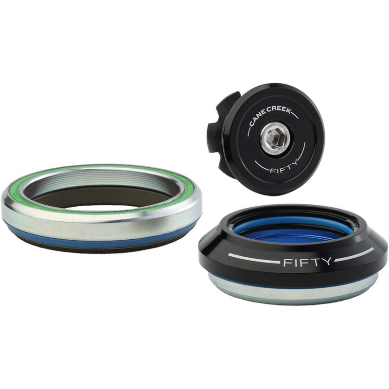 Cane Creek 50 Headset – IS42/28.6/H9 Upper | IS52/40 Lower Tapered Black