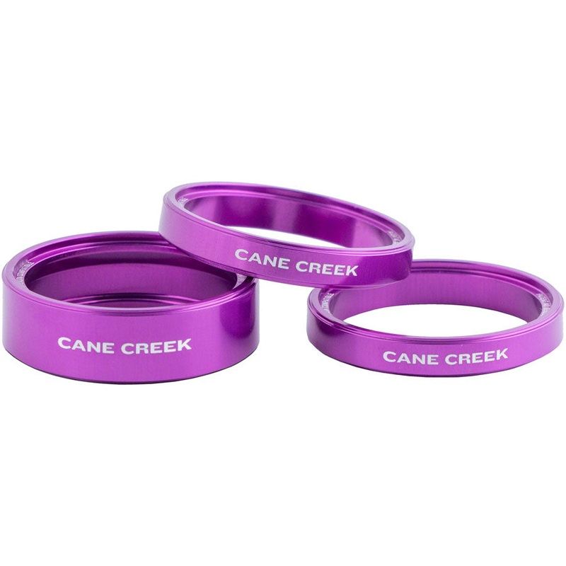 Cane Creek Interlok Chroma Studio Headset Spacer Kit – 1 10mm 2 5mm Purple