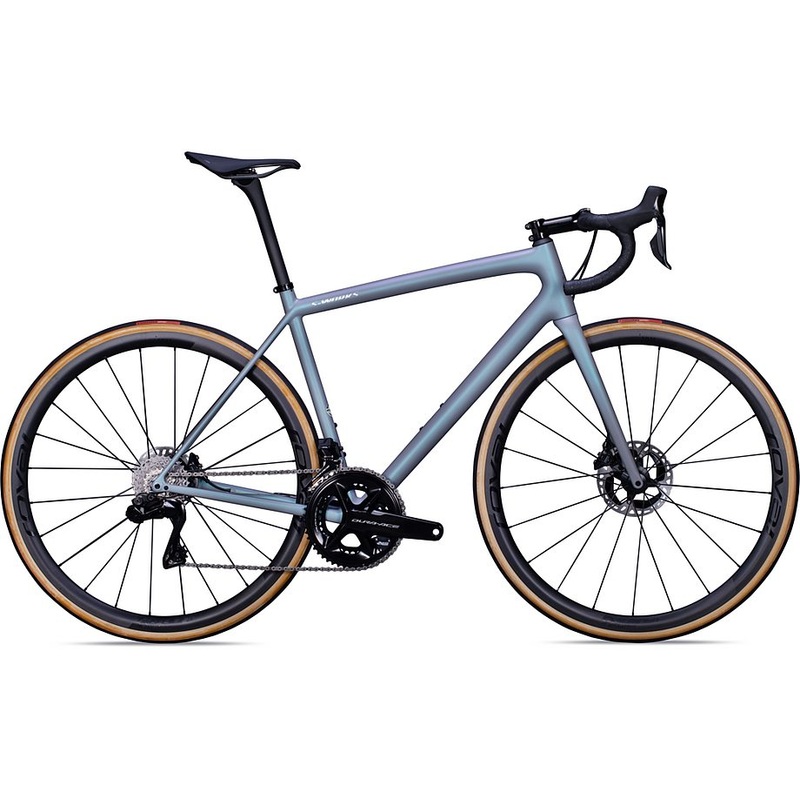 2022 Specialized aethos S-Works di2 bike cool grey/chameleon eyris tint/brushed chrome 61
