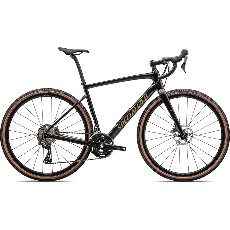 2023 Specialized diverge comp carbon bike gloss obsidian/harvest gold metallic 49