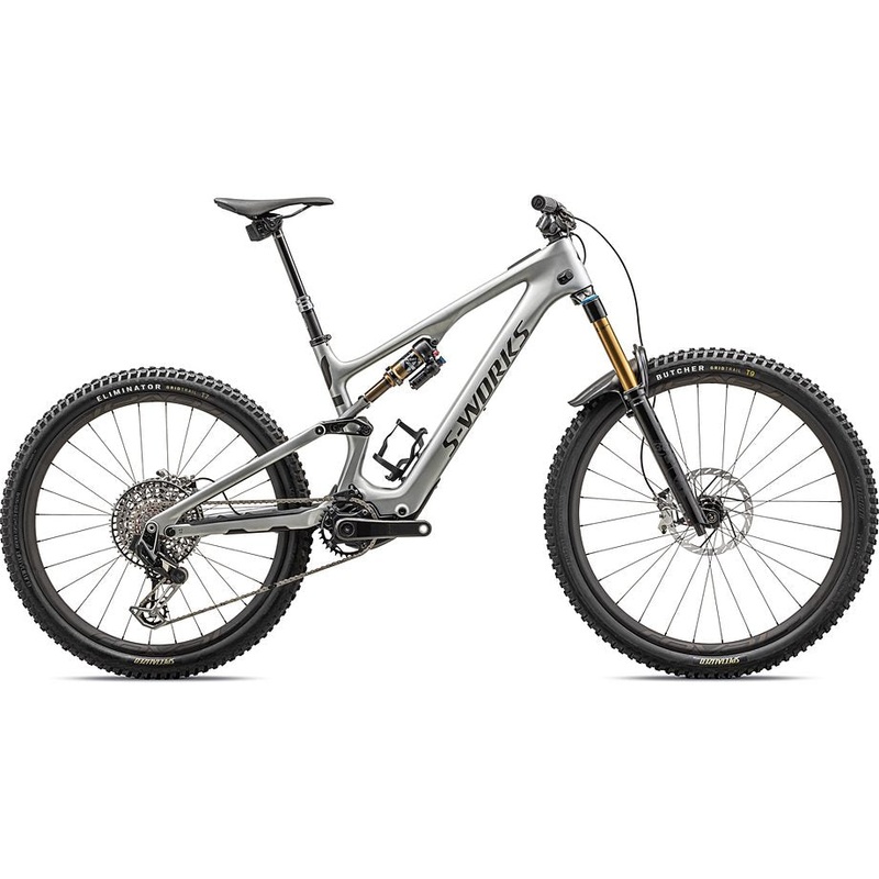 2024 Specialized levo sl S-Works carbon bike gloss brushed black liquid metal / satin black chrome foil s3