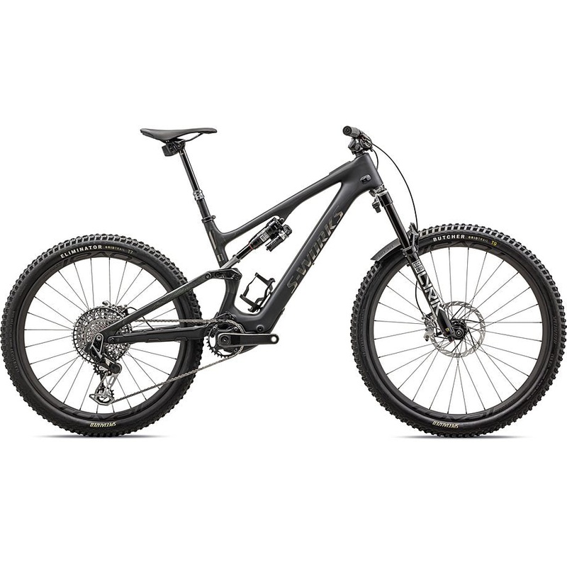 2024 Specialized levo sl S-Works ltd bike gloss carbon / dark moss green – oak green – forest green hydrodip / brushed black chrome logos s6