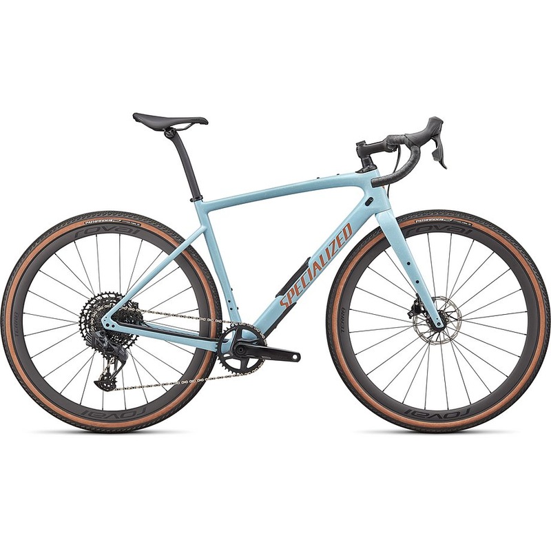 2024 Specialized diverge expert carbon bike gloss arctic blue/sand speckle/terra cotta 61