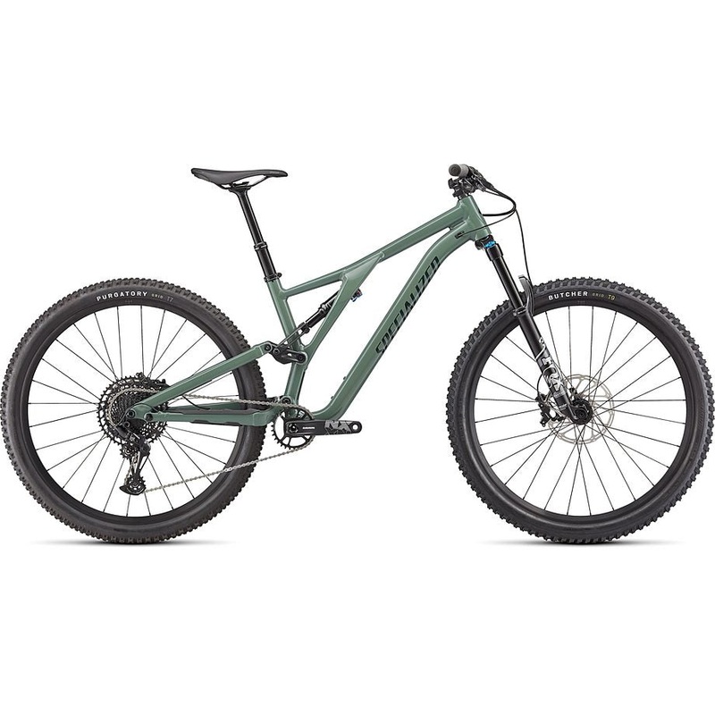 2022 Specialized Stumpjumper comp alloy bike gloss sage green / forest green s6