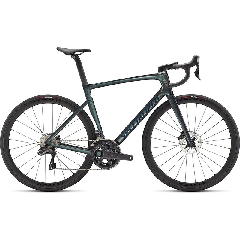 2022 Specialized tarmac sl7 expert bike gloss carbon/oil tint/forest green 54