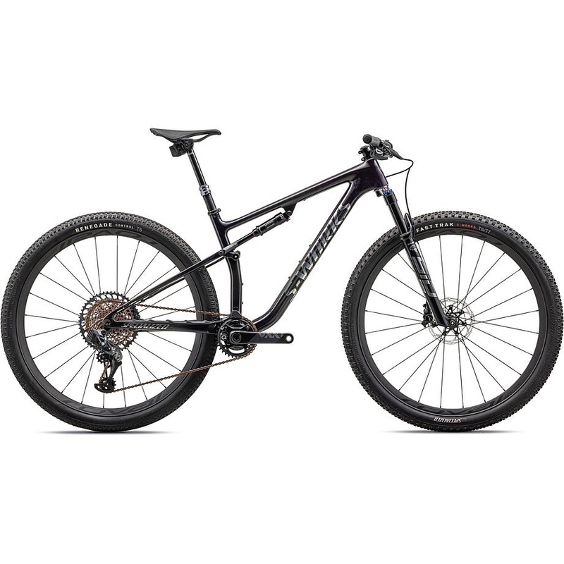 2023 Specialized epic S-Works bike gloss purple tint fades over carbon / chrome s