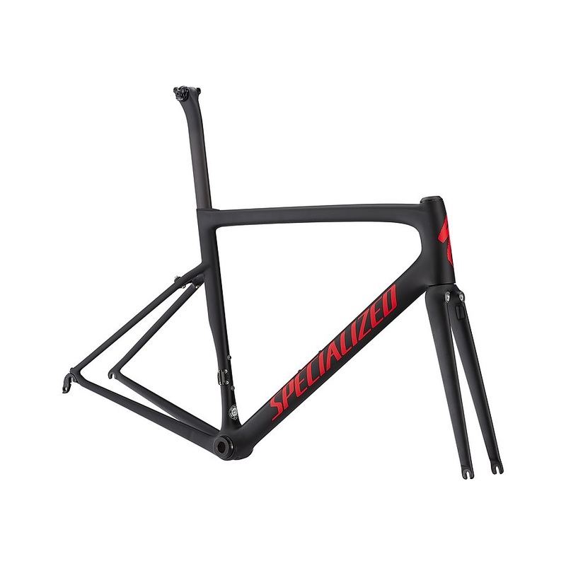 Specialized tarmac men sl6 pro frmset black/gloss flo red/clean 54