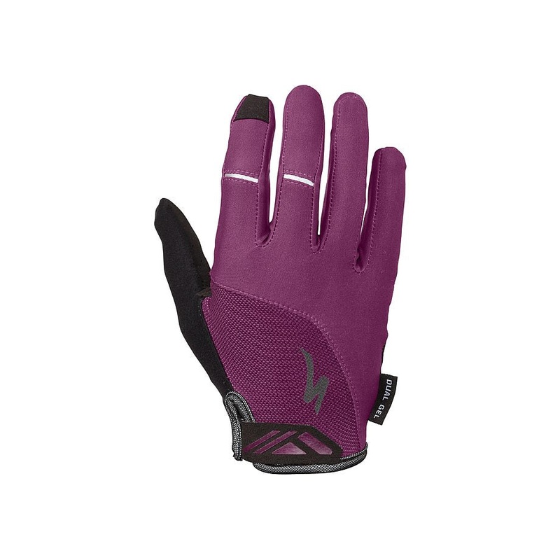 Specialized bg dual gel glove lf wmn cast berry xl