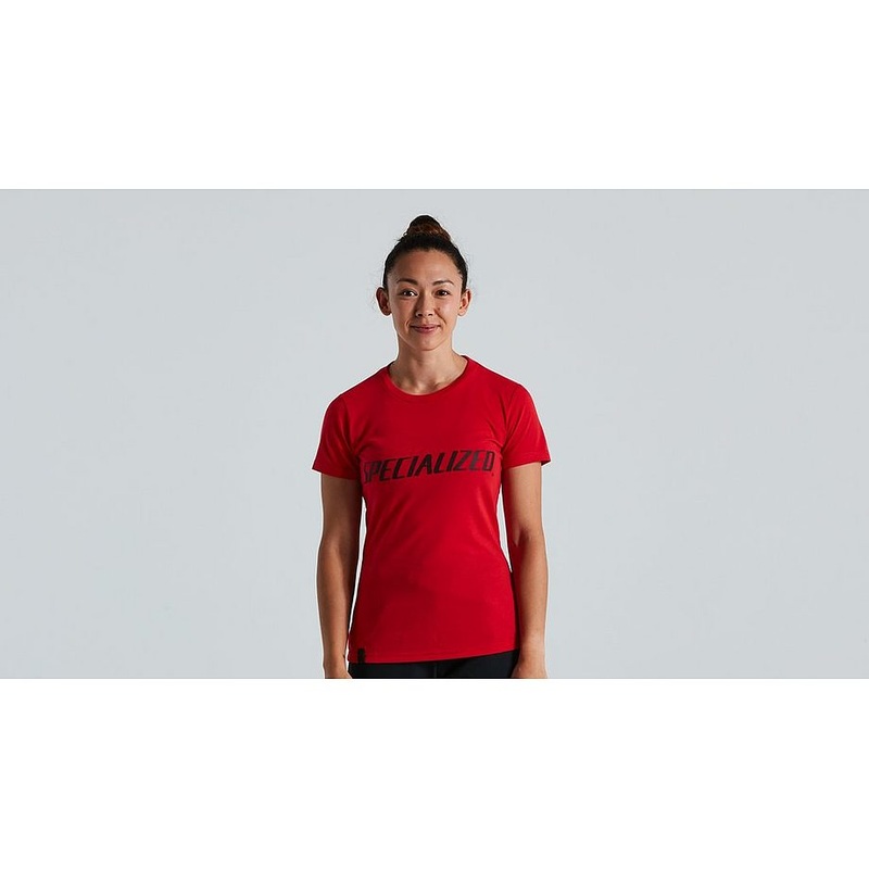 Specialized wordmark tee ss wmn flo red l