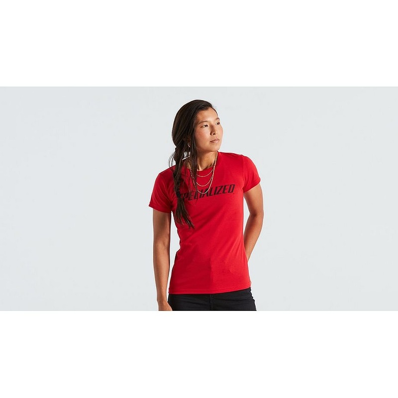 Specialized wordmark tee ss wmn flo red xl