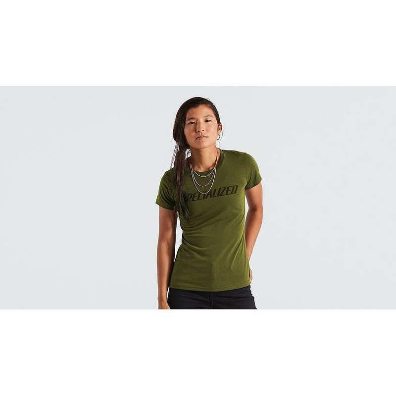 Specialized wordmark tee ss wmn olive green xs