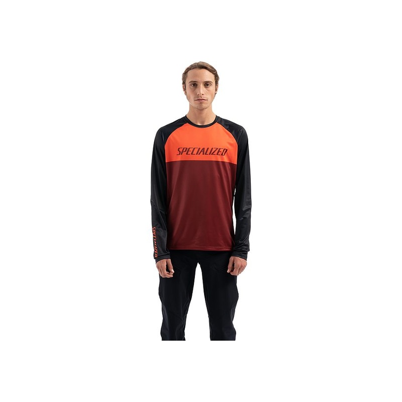 Specialized demo pro jersey ls rocket red / crimson block xxl