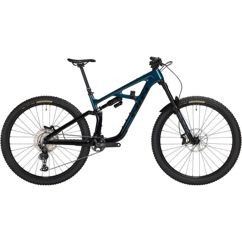 Salsa Blackthorn 145 C Deore 12 Bike – 29″ Carbon Black / Slate Large
