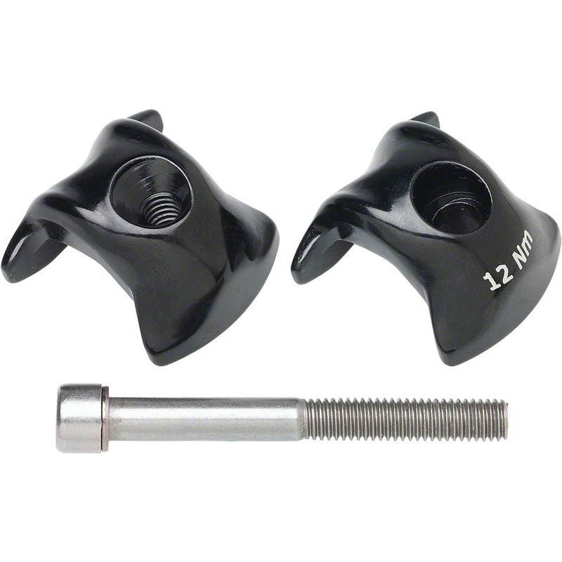 Ritchey WCS 1-Bolt Seatpost Saddle Rail Clamp – Outer Plates For Carbon Posts 7 x 9.6mm Rails BLK