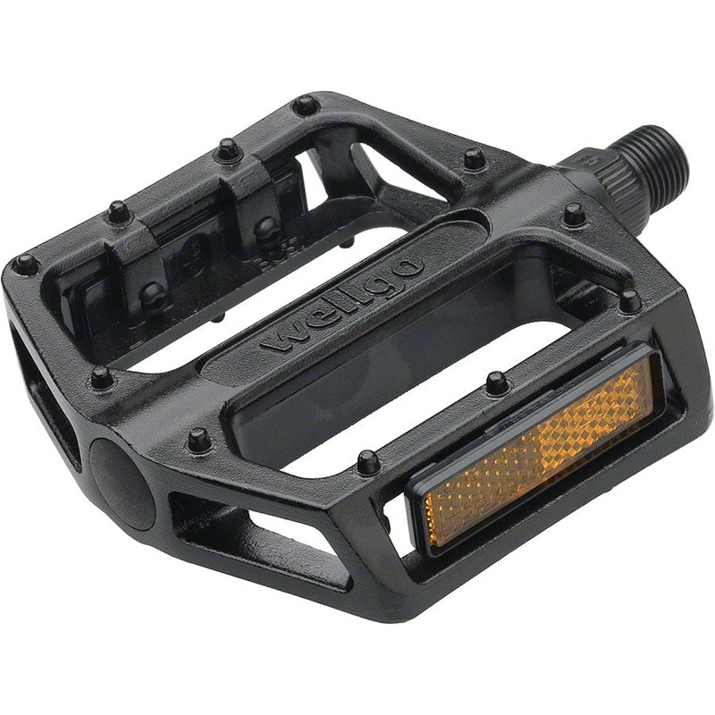 Wellgo B087 Pedals – Platform Aluminum 9/16″ Black