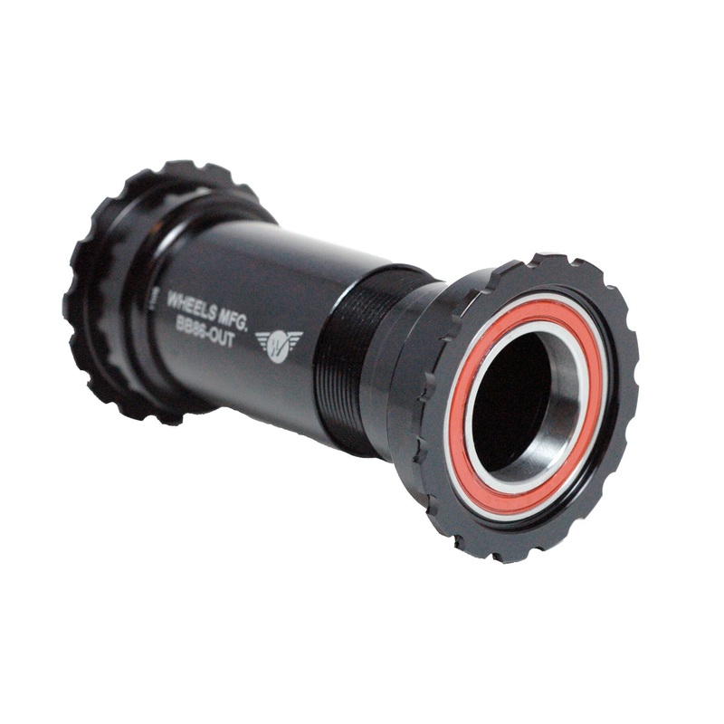 Wheels Manufacturing Thread Together BB86/92 SRAM Bottom Bracket Angular Contact Bearings BLK Threaded Cups