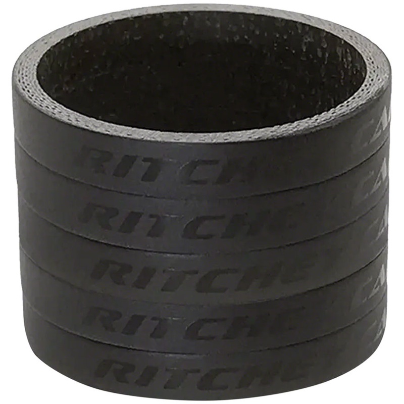 Ritchey WCS Carbon Headset Spacers 1-1/8 5mm Black 5-pack