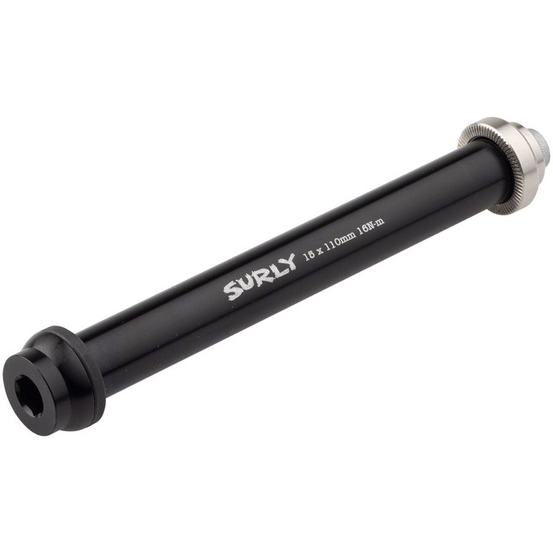 Surly Front Thru-Axle – 15×110 mm Chromoly Black