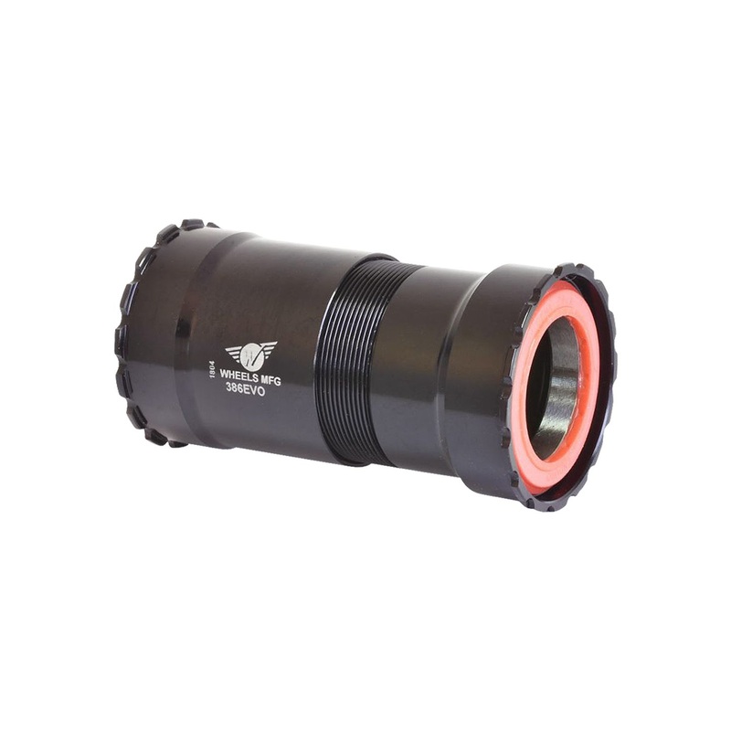 Wheels Manufacturing 386EVO Thread-Together Bottom Bracket – DUB Spindle ABEC-3 Bearing BLK