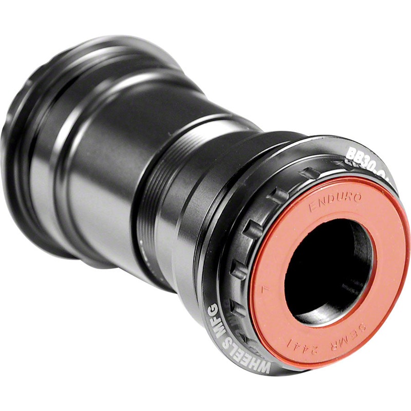 Wheels Manufacturing BB30 to Shimano Thread-Together Bottom Bracket ZERO Ceramic Hybrid Bearings BLK