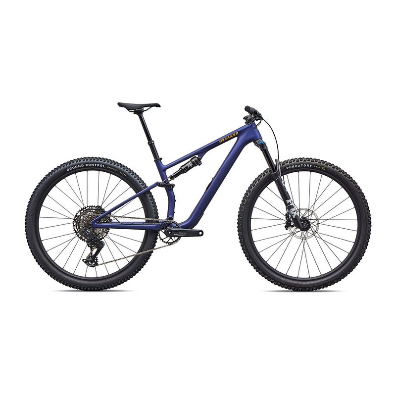 2026 Specialized Epic 8 Comp Evo Bike Satin Blue Onyx / California Sunshine M