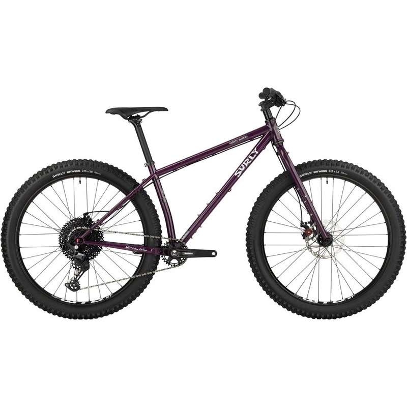Surly Karate Monkey Bike – 27.5″ Steel Organic Eggplant Large