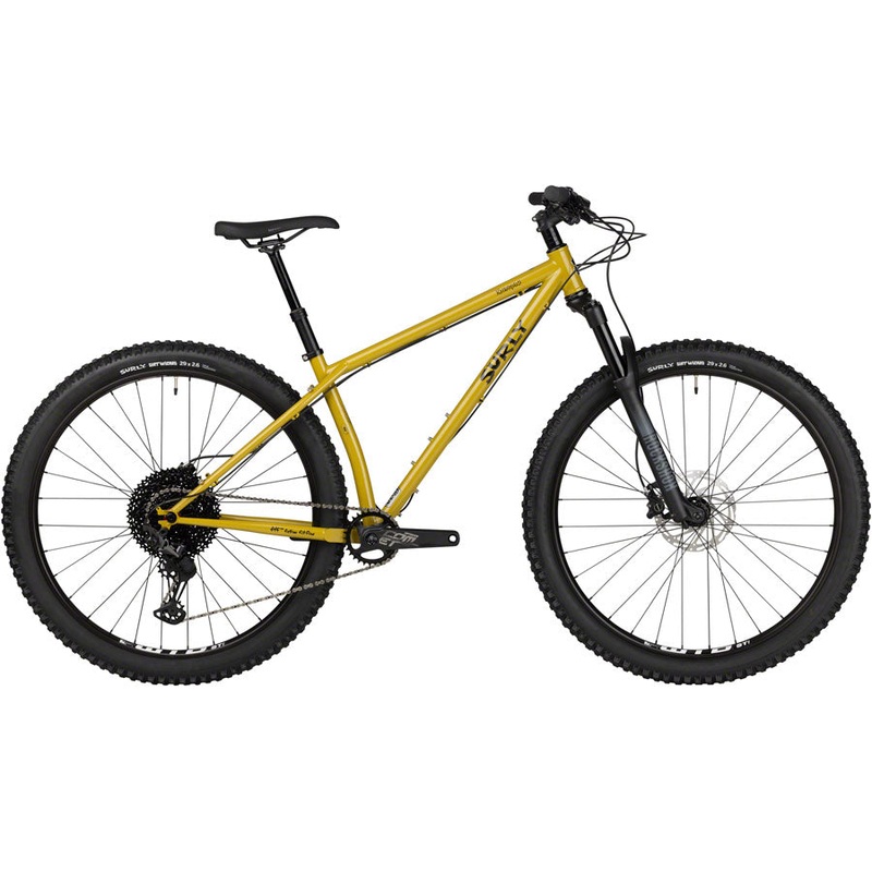 Surly Krampus Front Suspension Bike – 29″ Steel Nose Drip Curry X-Large