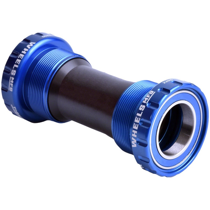Wheels Manufacturing BSA Bottom Bracket – Shimano Hollowtech II Spindle ABEC 3 Blue