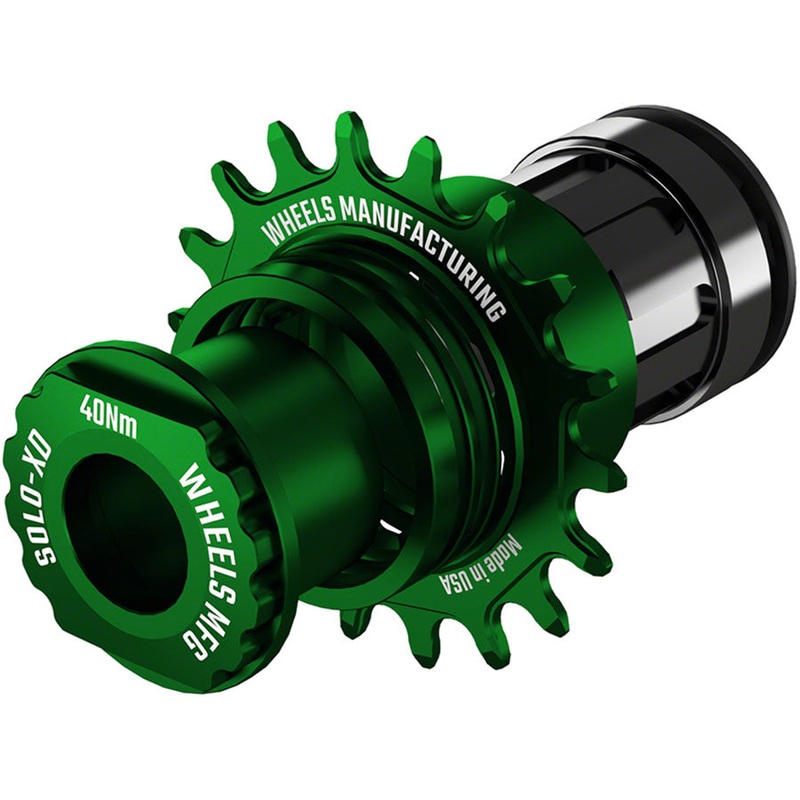 Wheels Manufacturing SOLO-XD XD/XDR Single Speed Conversion Kit – 18t For SRAM XD/XDR Freeubs Green
