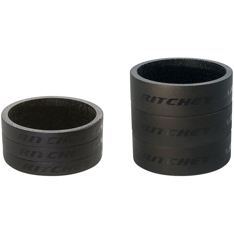 Ritchey WCS Headset Stack Spacer – 1-1/8″ 3x5mm 3x10mm Carbon Matte BLK