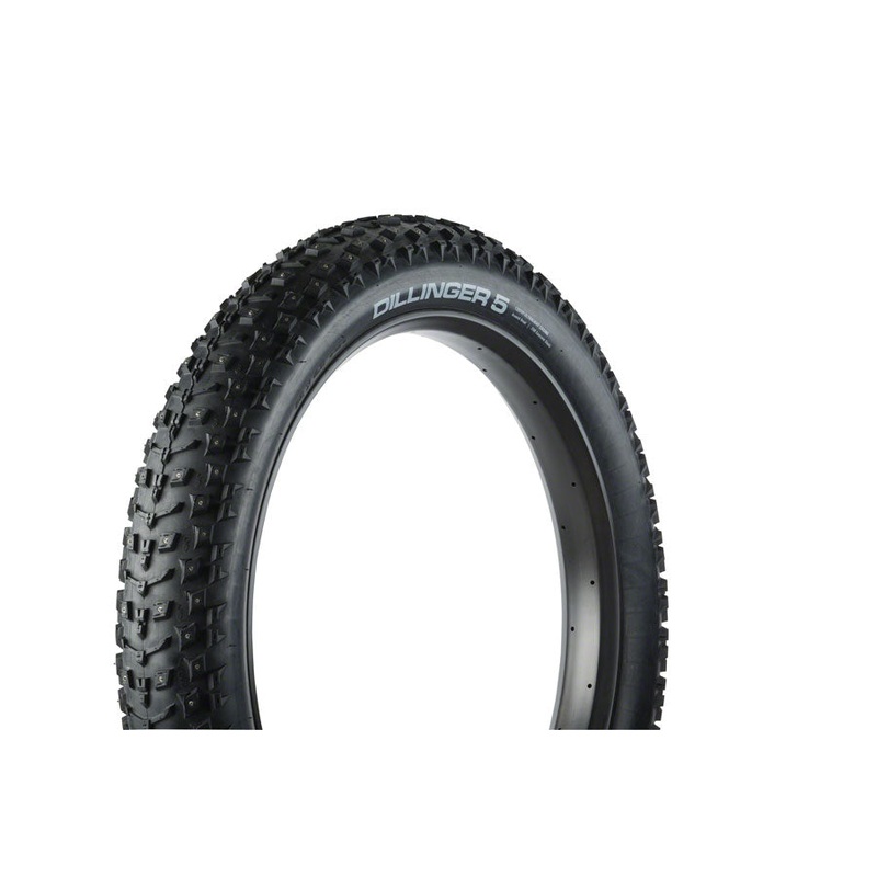 45NRTH Dillinger 5 Tire – 26 x 4.6 Tubeless Folding BLK 60 TPI 258 Carbide Steel Studs