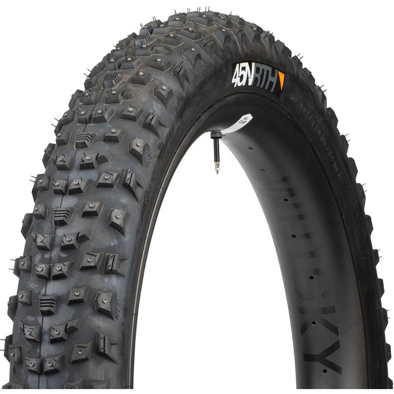 45NRTH Wrathlorde Tire – 27.5 x 4 Tubeless Folding BLK 120 TPI 300 XL Concave Carbide Studs