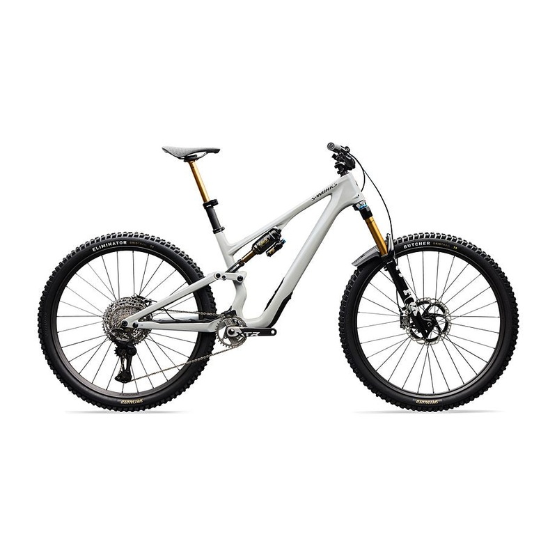 2026 Specialized Stumpjumper 15 S-Works Di2 Bike Gloss Dolomite Metallic / Smoked Liquid Metal S3